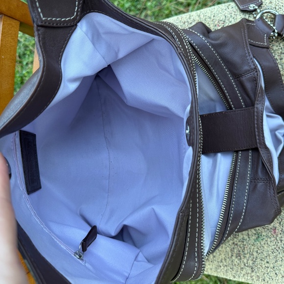 Coach 2000’s Lynn Soho shoulder bag hobo bag chocolate brown genuine leather - Picture 15 of 16